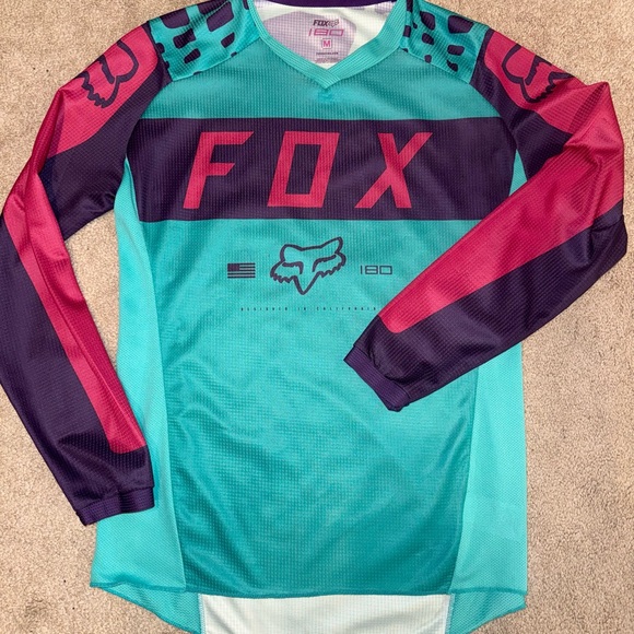 Fox Tops - Fox 180 Teal and Purple Jersey